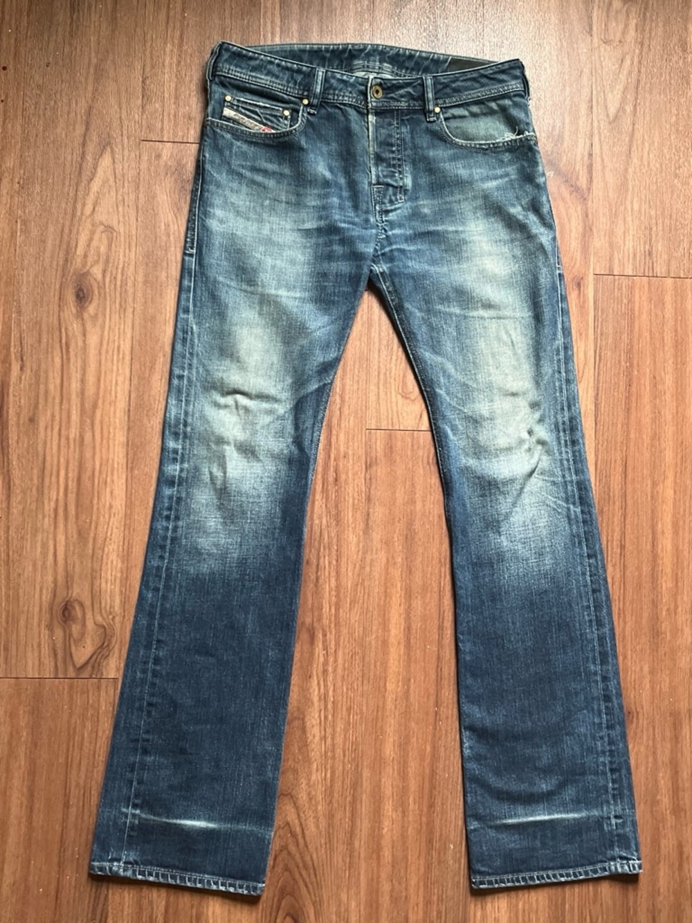 Diesel zatiny rust wash bootcut denim